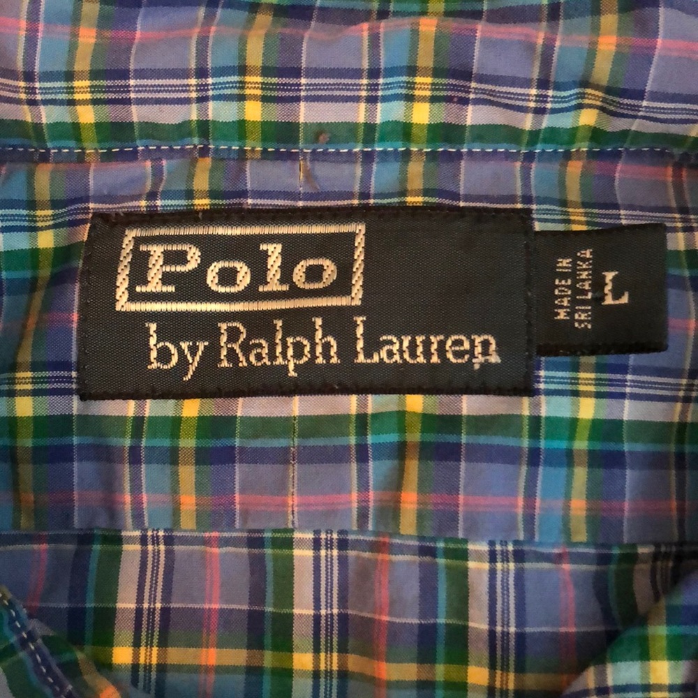 Men’s Polo by Ralph Lauren Plaid Button-up Shirt - Picture 3 of 4